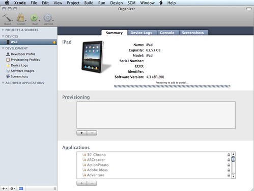 Xcode - iPad usabile per sviluppo