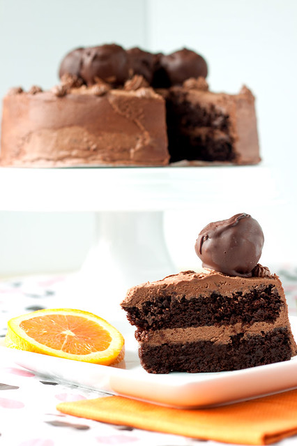 Chocolate Cake with Chocolate-Orange Buttercream