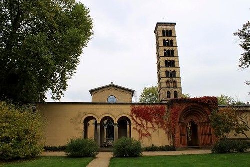 outside view Church of Peace in Park Sanssouci
