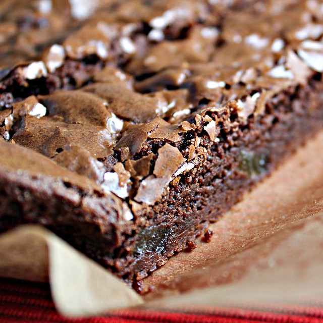 Wasabi And Crystallized Ginger Dark Chocolate Brownies Eats Well With Others