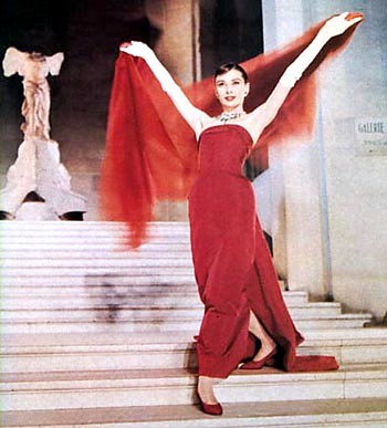 Red - Audrey Hepburn - In Funny Ace