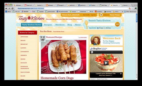Front page feature on Tasty Kitchen