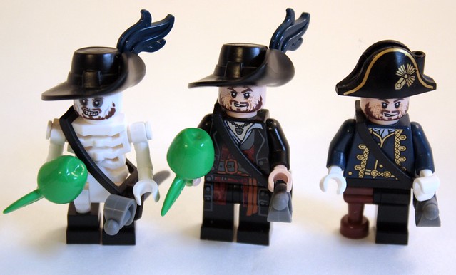 The three Barbossa's Currently Available in the Line