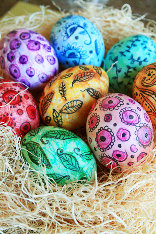 Watercolor Easter Eggs, how to decorate Easter Eggs with Watercolor