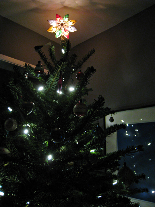 christmas tree star topper - vintage