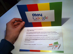 Play Google 2010 Madrid Invitation