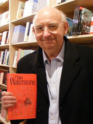 Tim Waterstone pictured at the Calder Bookshop where he took part in a discussion about his new novel
