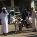 Sudanese men watch us at Atbarah, Sudan