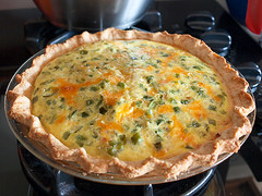 Boudin and Green Pepper Quiche
