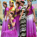 Uyghur dancers get ready - Turpan, Xinjiang, China