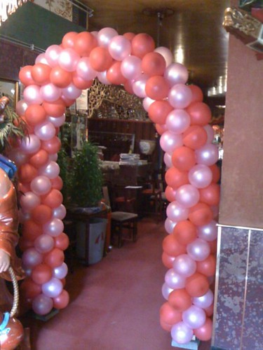 Balloon Arch 5m Marriage Huwelijk Bruiloft Chinees Restaurant Tai Wu Rotterdam