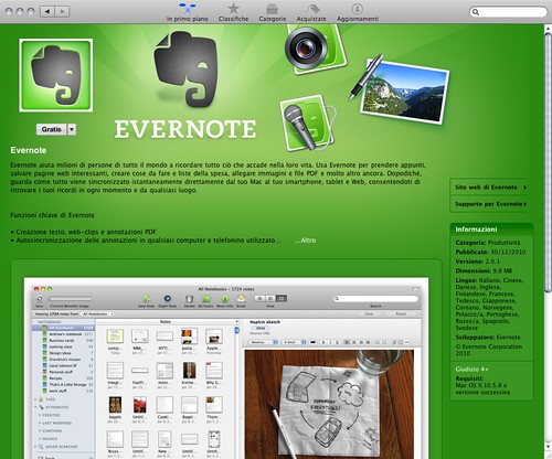 Mac App Store - Evernote