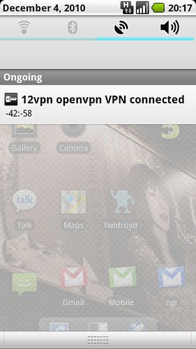 12VPN OpenVPN on CyanogenMod-6.1.0-RC5-Milestone