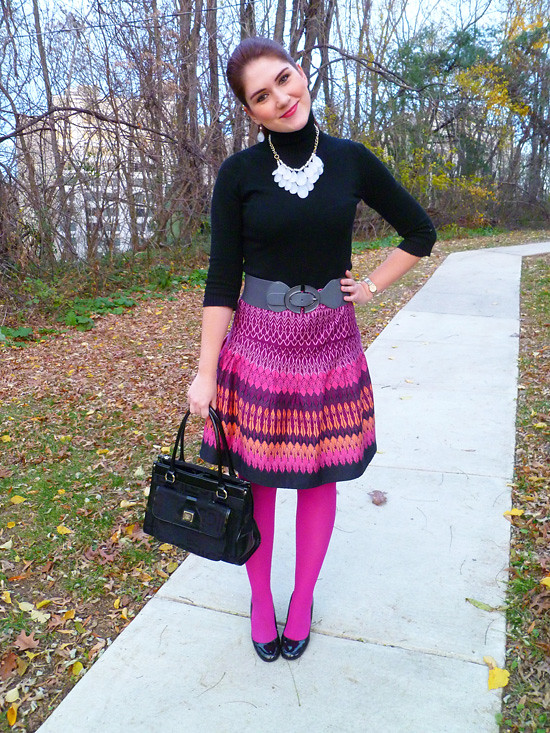 The Joy of Fashion: Colored tights Challenge: Sophisticated black ...