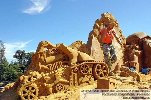 Annual Sand Sculpting Australia exhibition, Frankston waterfront-12