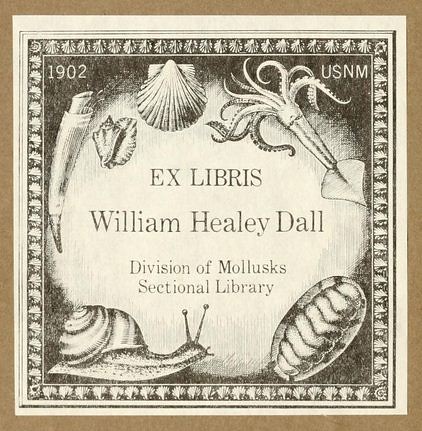 Bookplate of William Healey Dall 1845-1927
