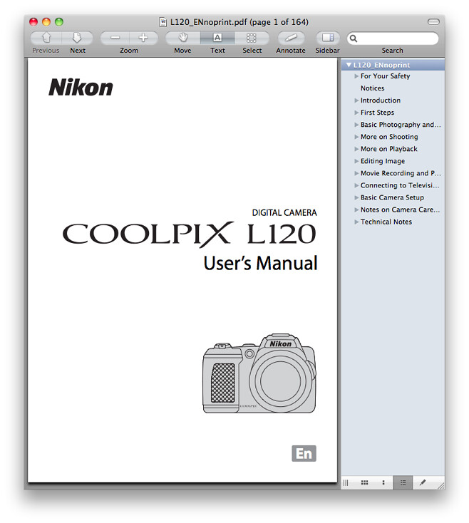 Nikon L120 Manual