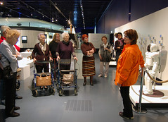 Senior citizens at the Ars Electronica Center