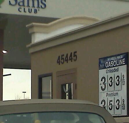 Gas Price @ Sam's 3.5.2011