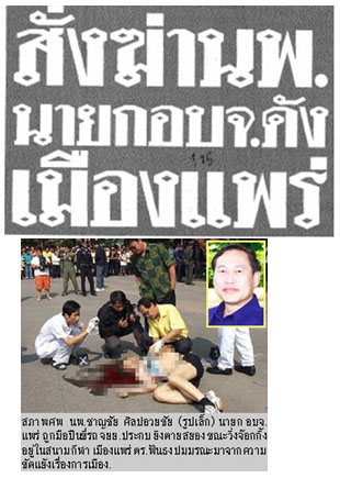 “การลอบสังหาร” ในการเมืองท้องถิ่นไทย: ในรอบทศวรรษ (พ.ศ.2543- 2552)