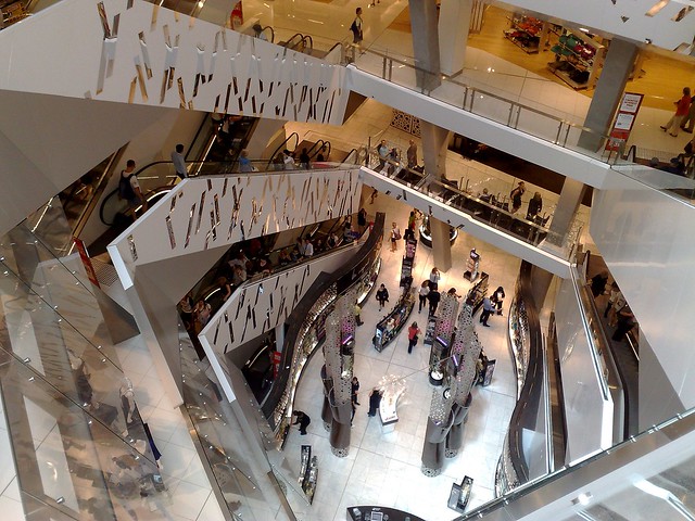 Myer Melbourne - view from fourth floor
