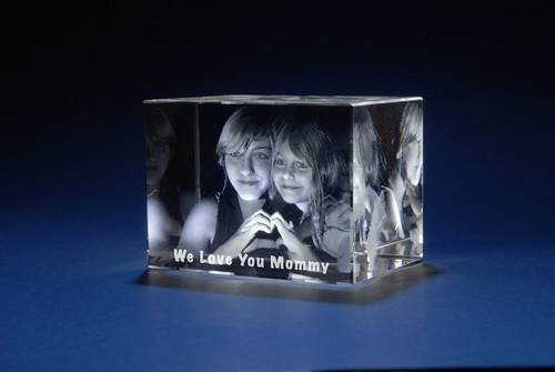 3D Laser Gifts – Train Mother's Day Photo Crystal