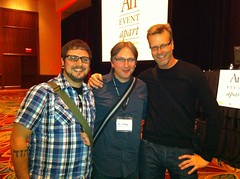 Me with Jeremy Keith and Jeffrey Veen