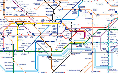 Section of Tube Map 2019 including Cross by Annie Mole, on Flickr