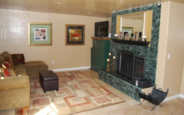 green marble fireplace