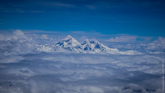 Вид на Эверест с самолёта