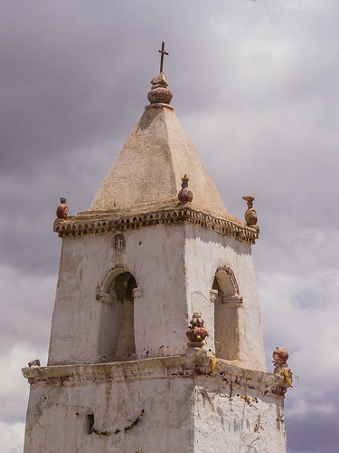 Bell tower of the  Isluga church