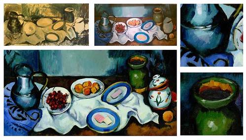 Today is Paul Cezanne's 172nd bday. To inform our homepage homage, we made a real oil painting first