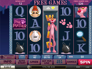 free Pink Panther slot free spins