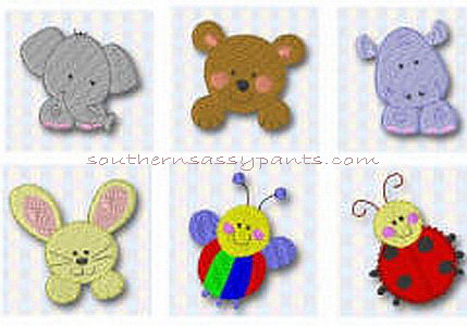 Mini Animal Embroidery Designs 2