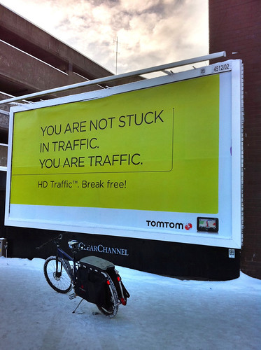 You are not stuck in traffic. You are traffic.
