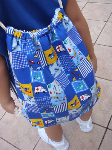 A simple drawstring backpack
