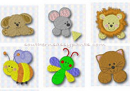 Mini Animal Embroidery Designs 1