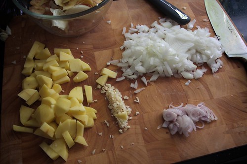 potato shallots garlic onions