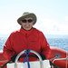 Alf Johnson of Yorba Linda sailing N Channel Islands