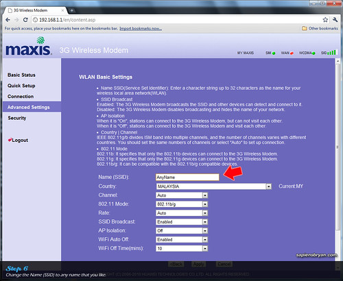 Securing Wireless Network Using Maxis WiFi Modem Step 6