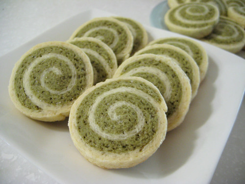 Green Tea Pinwheel Cookies