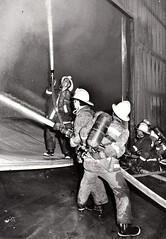 Jan 1979 Greater Alarm food distrubution Warehouse 88th and Crocker Bn 13 Photos by Phil McBride