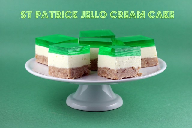 St Patrick Jello Cream Cake