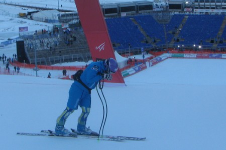 Mistrovství světa v alpském lyžování - celodenní kolotoč závodníka