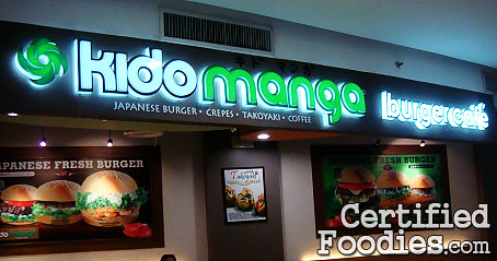 Kido Manga Burger Cafe in Robinson's Place, Manila - CertifiedFoodies.com