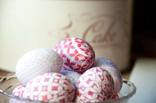 Silk Tie Dye Easter Eggs 2011