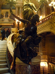 Garnier's Paris Opéra, Right Bannister Lamp Figure