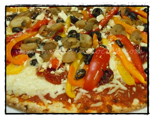 Pizza vegetariana del costco