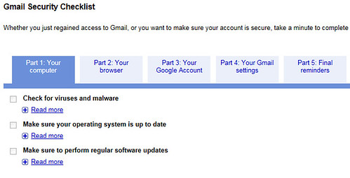Gmail Security Checklist