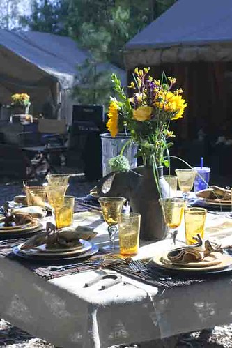 Table shot at Joan Embery's Ranch